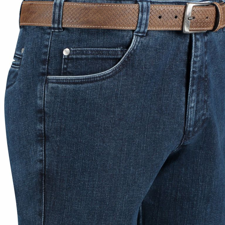 Com4 Spijkerbroek donker blauw